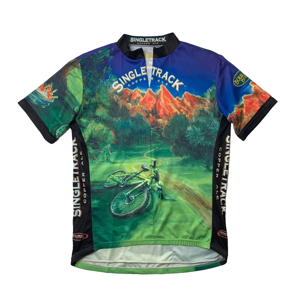 Primal Cycling Jersey Women Extra Large Boulder Bear Singletrack Copper Ale Beer